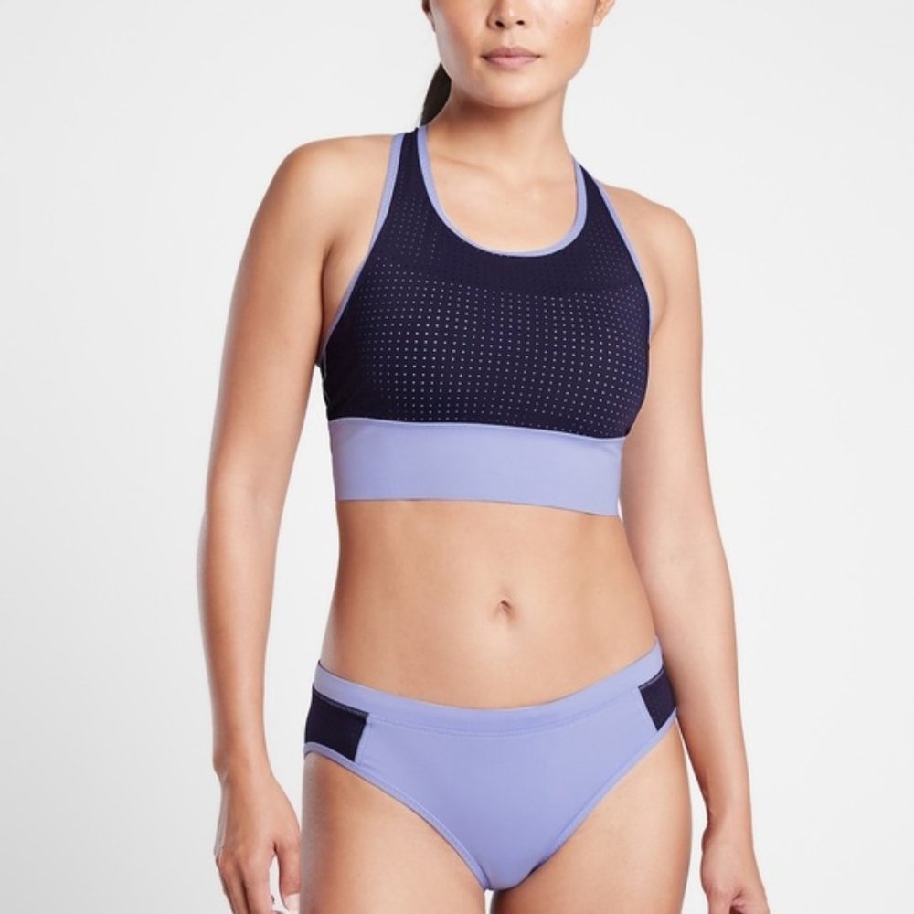 NEW Athleta Cross Train Bikini Top XXS Periwinkle Womens
